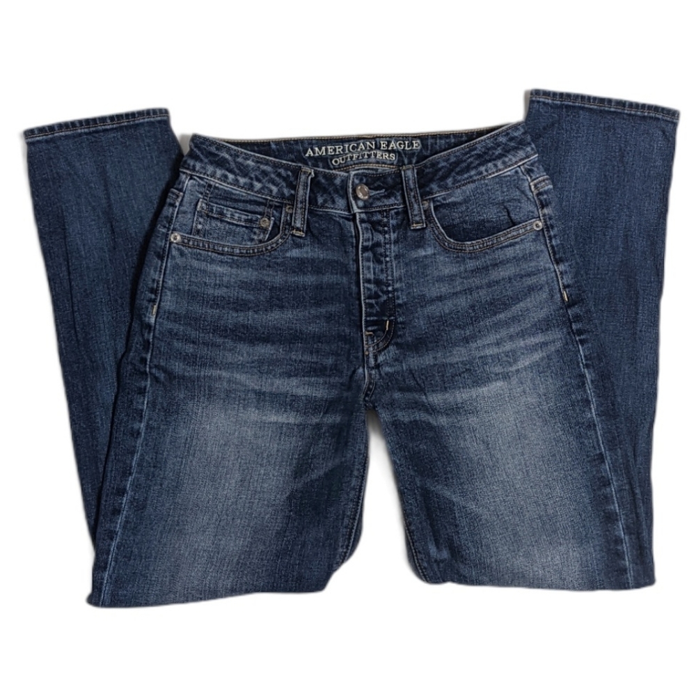 American Eagle Outfitters High Rise Women's Jeans - Dark Blue Wash